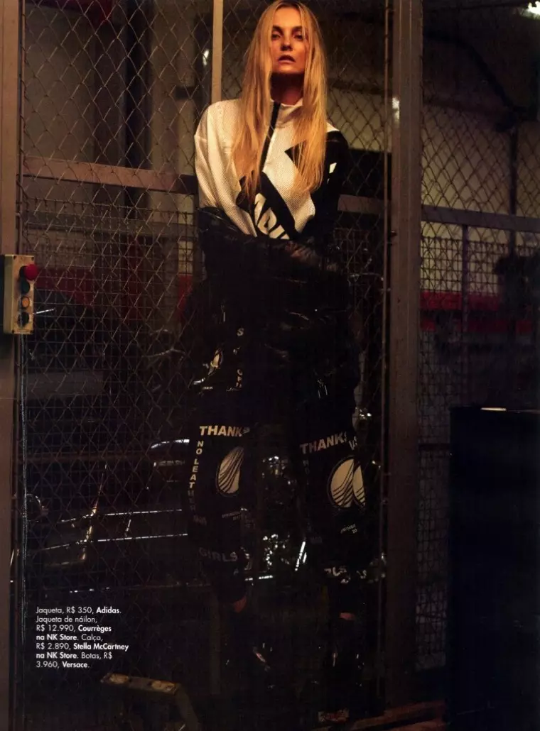 Caroline Trentini L'Officiel Brasilen Moto Glam Looks-etan jartzen da