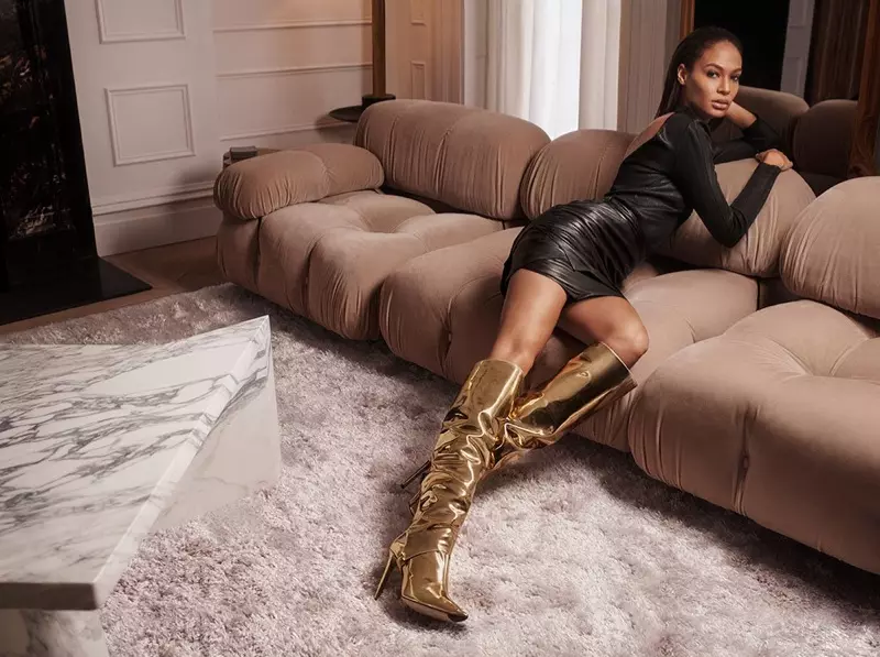 Jimmy Choo tappar Joan Smalls för sin höst-vinter-kampanj 2018