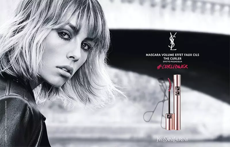 Edie Campbell protagonista da Yves Saint Laurent Beauty Volume Effet Faux Cils Mascara iragarkian