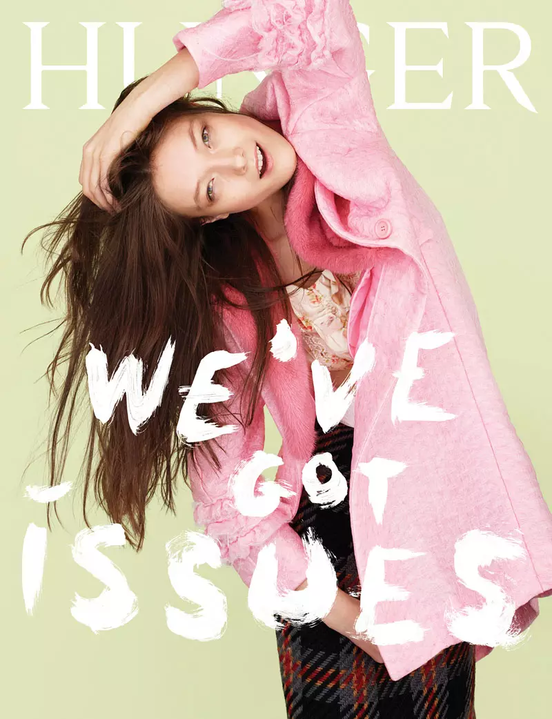 Hunger Magazine 08 표지의 Yumi Lambert. 사진 제공: Rankin.