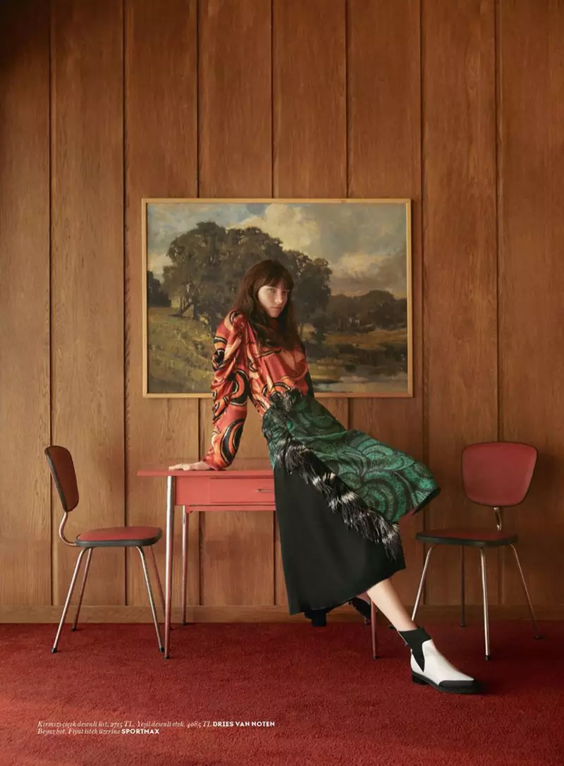 Grace Hartzel Wears Modern Retro Styles for Vogue Turkish