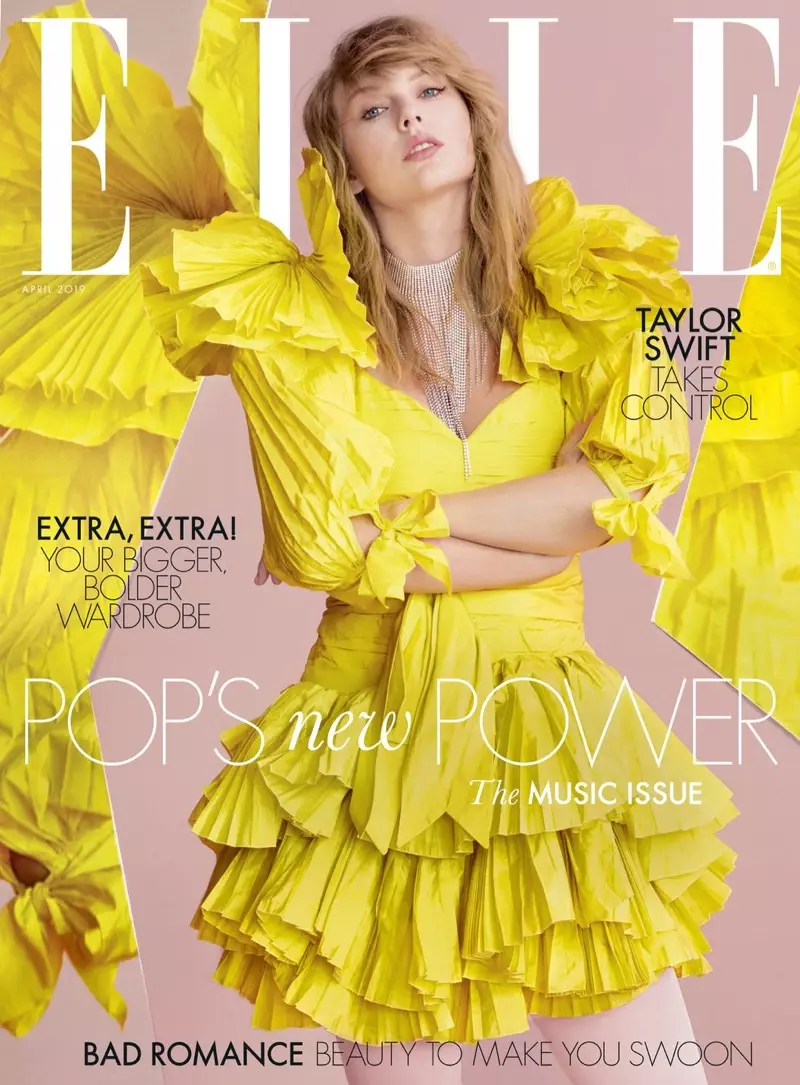 Taylor Swift på ELLE UK april 2019 omslag