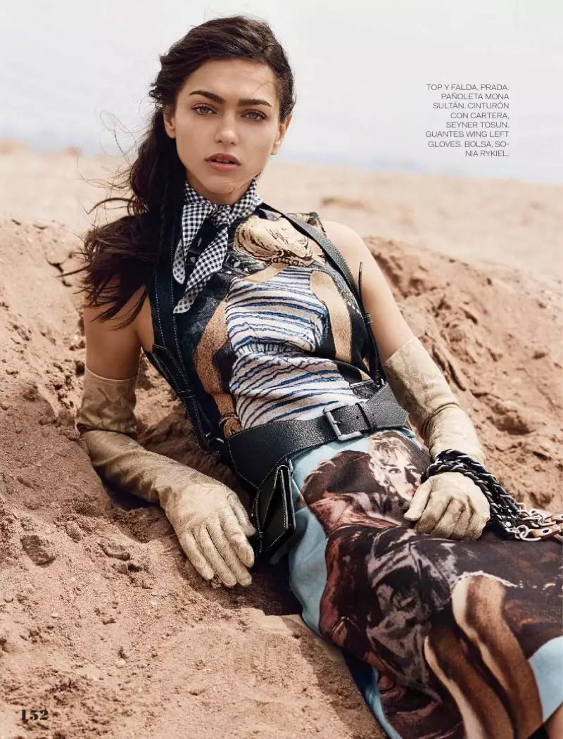 Zhenya Katava hëlt Western Style an ELLE Mexiko