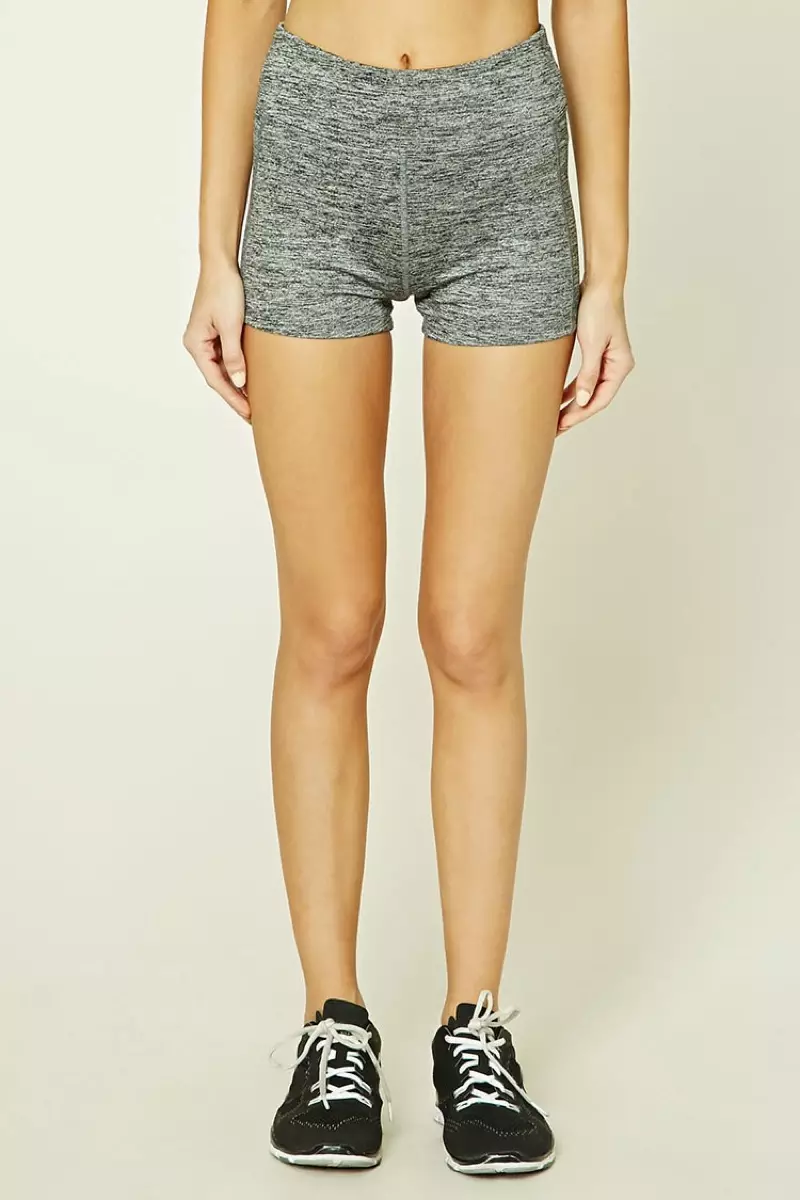 Forever 21 Active Marled Knit Shorts
