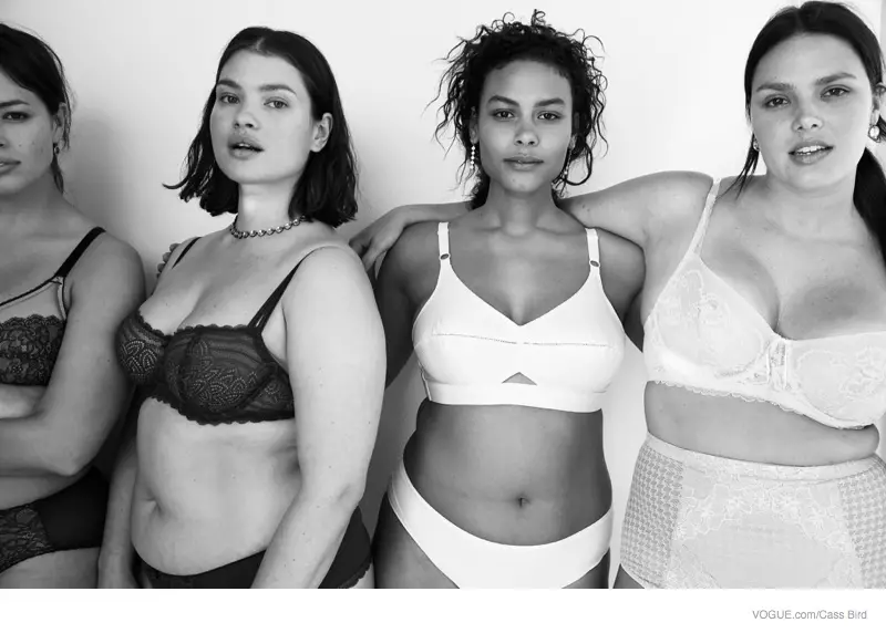 Vogue presenta taglie di reggiseno per tutti in funzione online