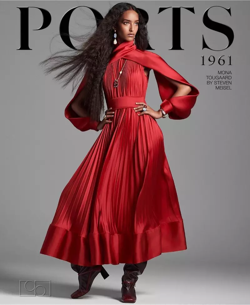 Mona Tougaard staan voor Ports 1961 herfs-winter 2020-veldtog.