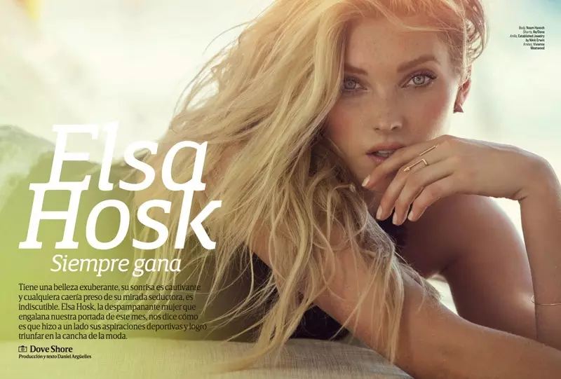 Elsa Hosk posa para Dove Shore en Sexy GQ Mexico Editorial