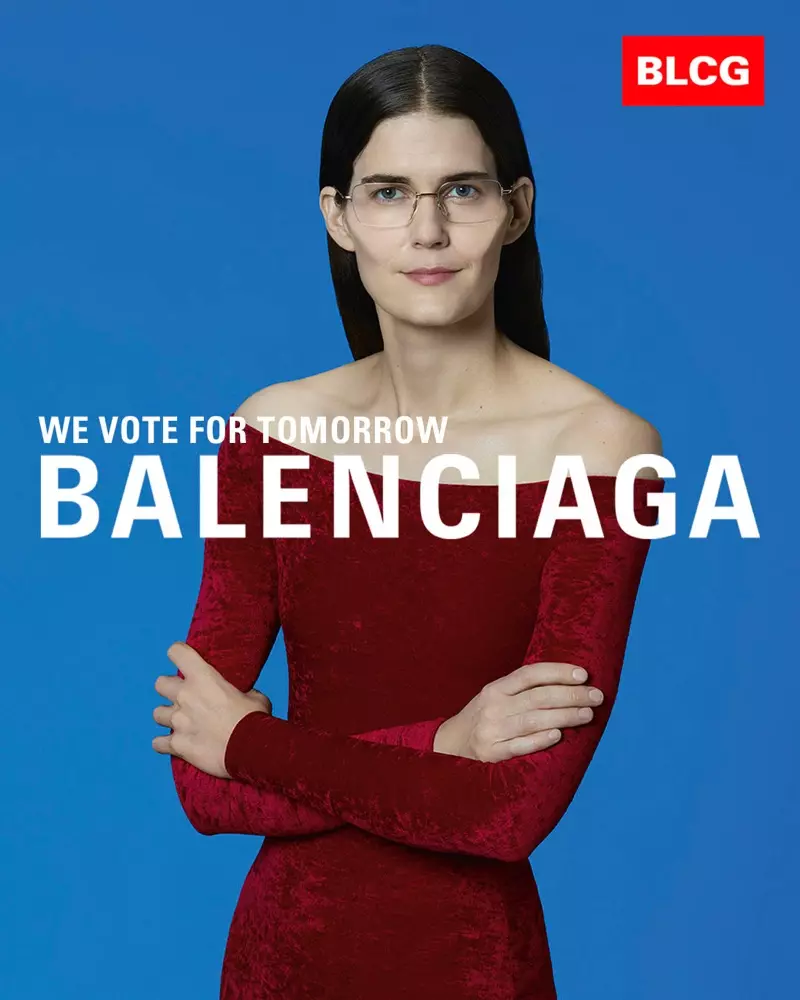 O imagine din campania publicitară de primăvară 2020 a Balenciaga