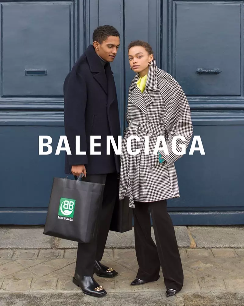 Matthew Seymour và Alesis Sundman diện Balenciaga mùa đông 2019