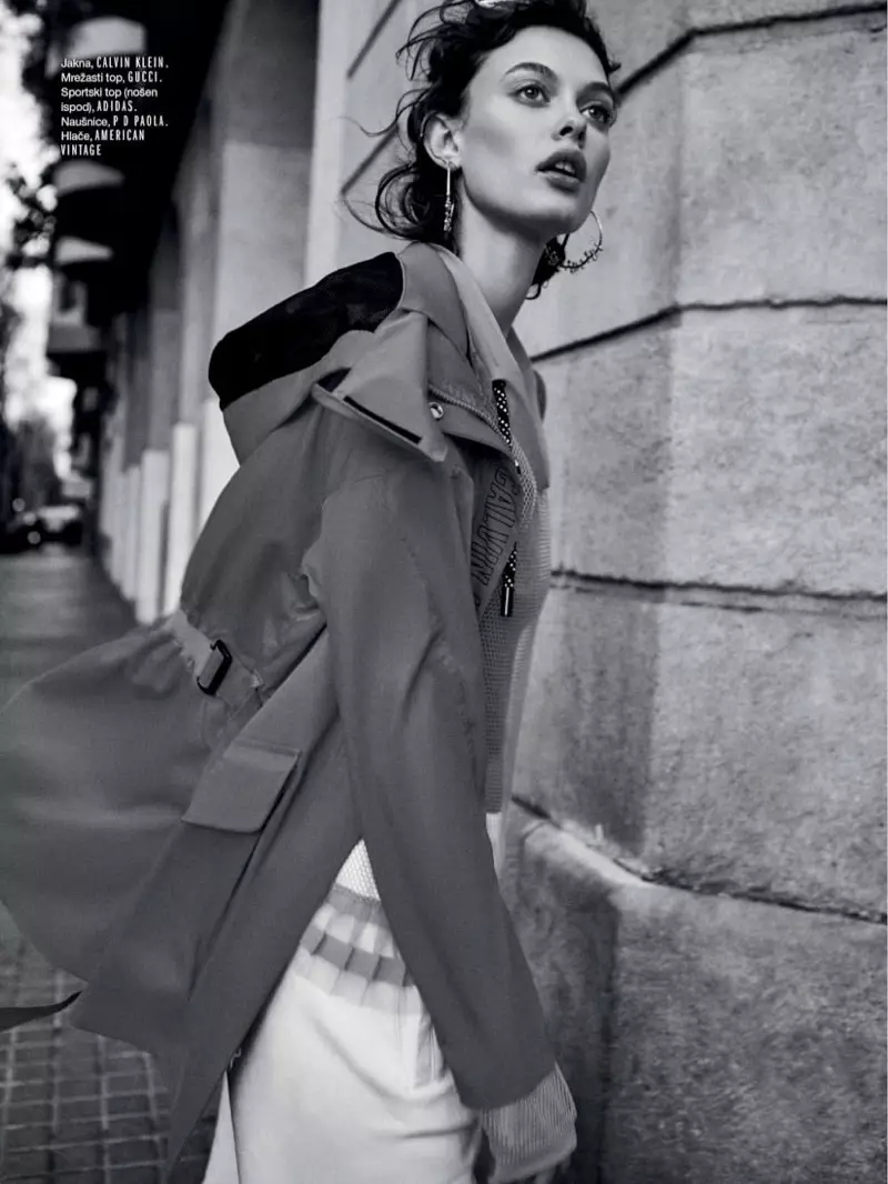 Liza Adamenko Wears Cool Girl Looks for ELLE Croatia