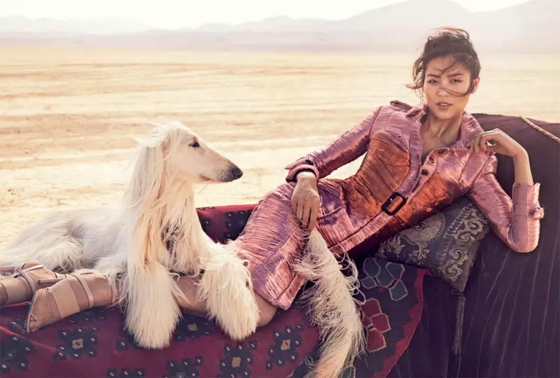 Liu Wen ngumbara Sareng Sirkus pikeun Edisi Maret Vogue Australia ku Will Davidson