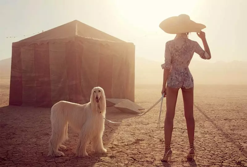 Liu Wen Travels With the Circus para sa March Issue ng Vogue Australia ni Will Davidson