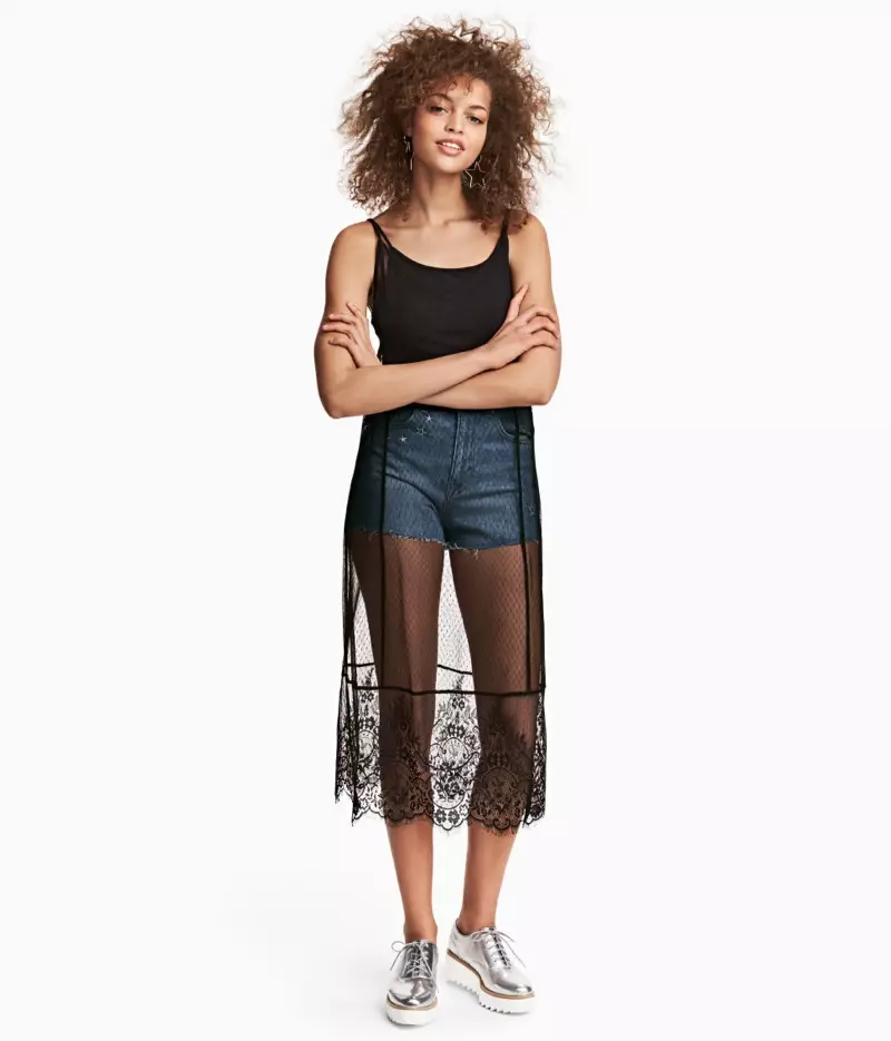 H&M Loves Coachella Mesh Dress Bodysuit $17.99