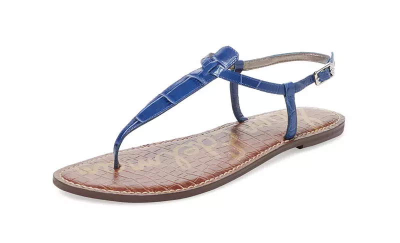 Sam Edelman Gigi præget læderstrengsandal $60