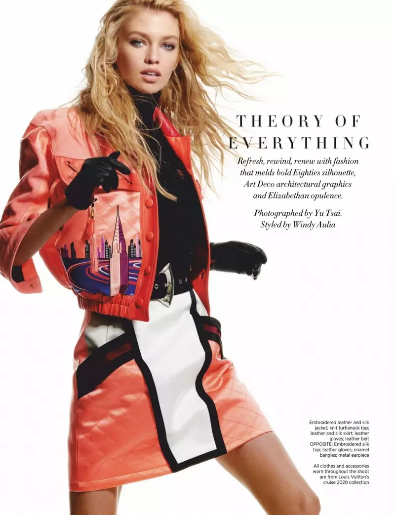 Stella Maxwell es fa atrevida a Louis Vuitton per a Harper's Bazaar Singapur