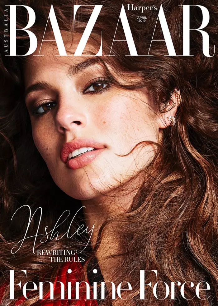 Ashley Graham, Harper's Bazaar Avustralya için Glam Faktörünü Açtı