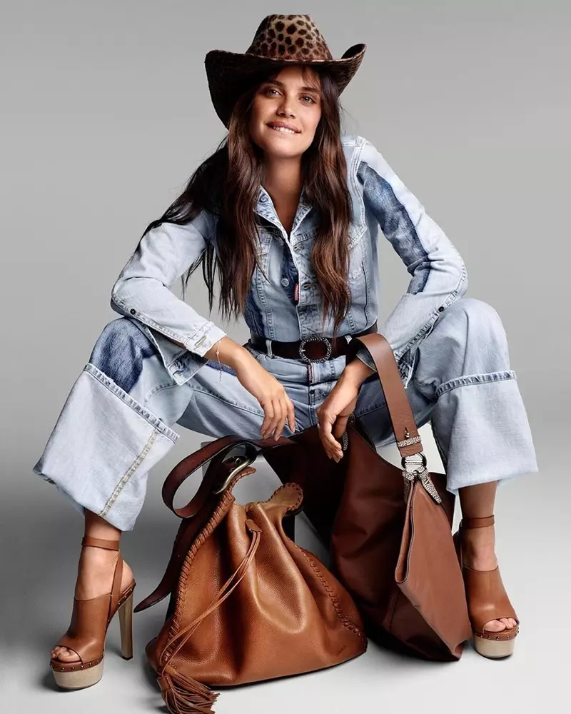 Sara Sampaio Rocks Denim Fashion για το ELLE Italy