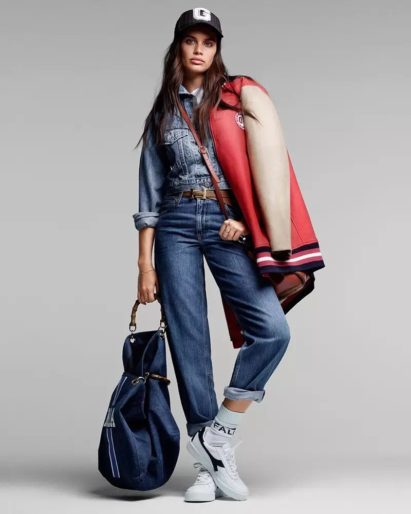 Sara Sampaio Rocks Denim Fashion bakeng sa ELLE Italy