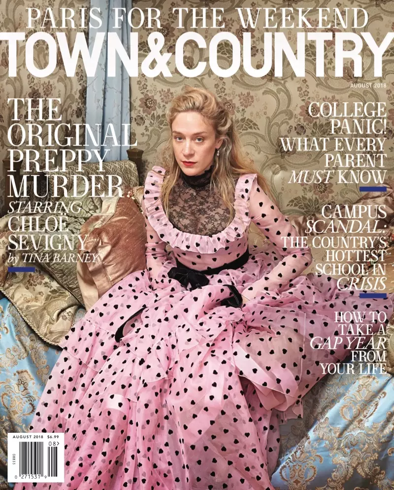 Chloe Sevigny on Town & Country 2018년 8월 표지