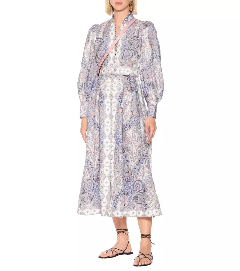 Zimmermann x MyTheresa Paisley Linen Midi كىيىمى 1150 دوللار