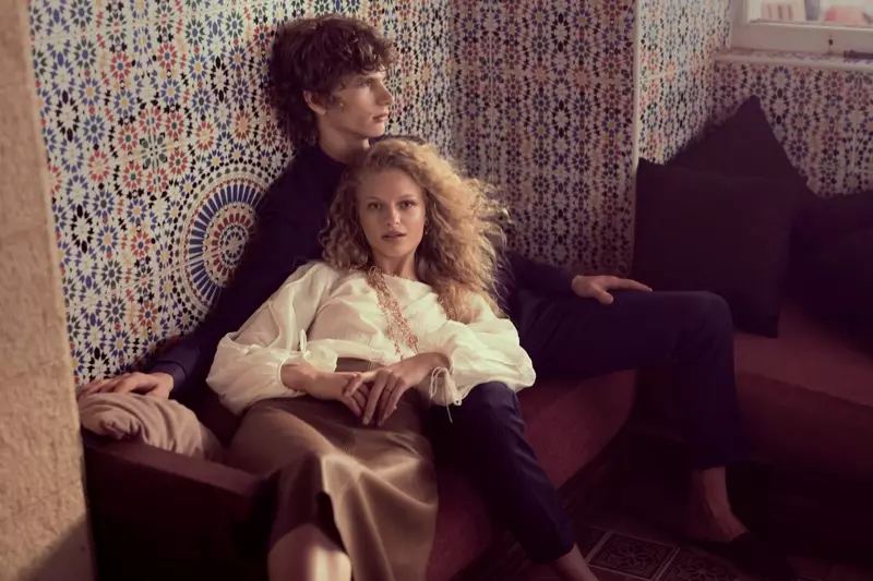 Frederikke Sofie pozira s Erikom van Gilsom za Massimo Dutti 'Les Voyageurs' lookbook