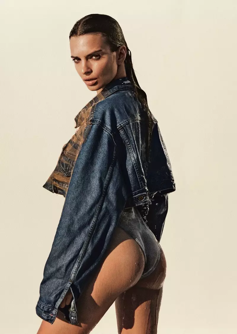 Emily Ratajkowski modellerer forvandlende skønhedslooks i Allure Cover Story