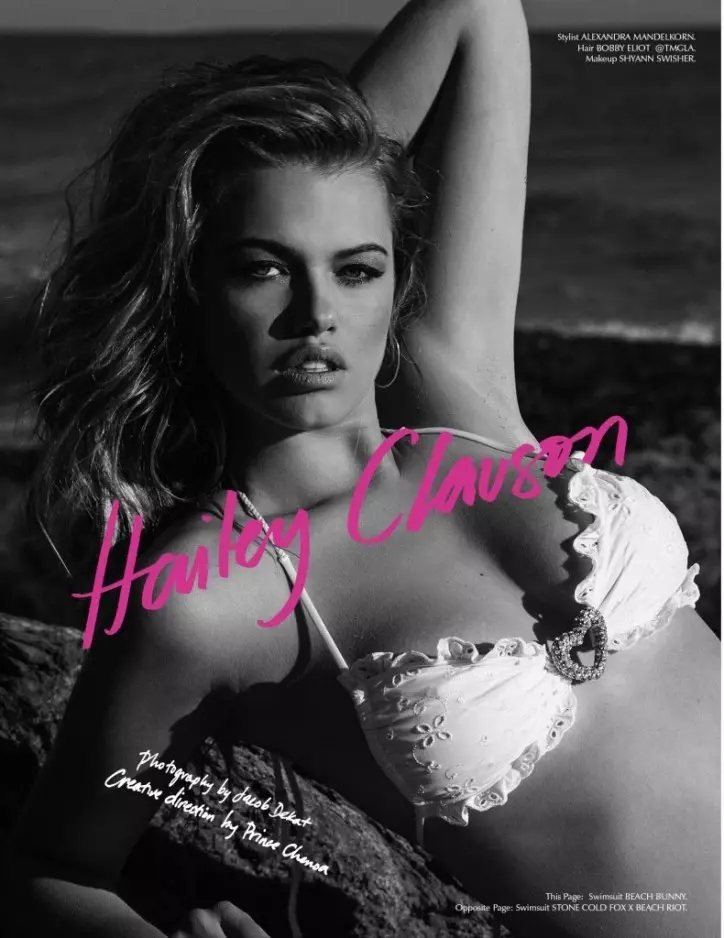 Hailey Clauson Models Bikinis for Galore Photo Shoot