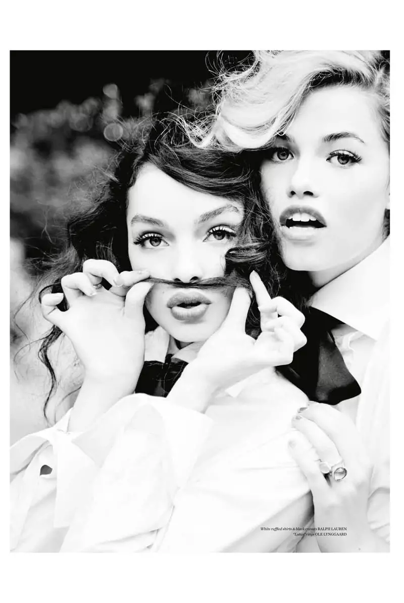 Ellen von Unwerth dia mitondra antsika hiverina any an-tsekoly ho an'ny Vs. Gazety Shoot