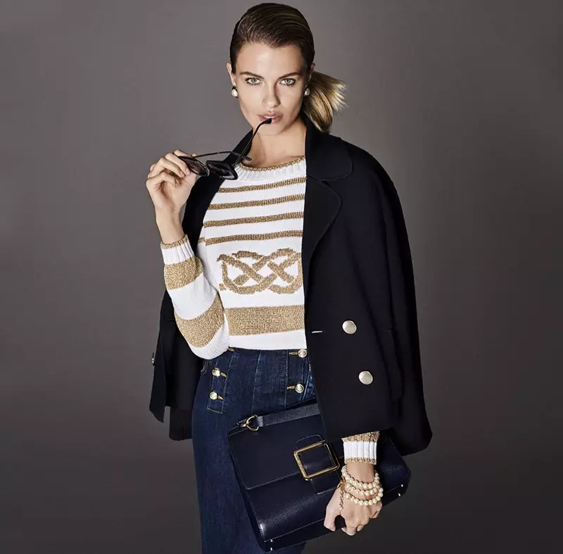 Модель Хейли Клаусон в рекламной кампании Luisa Spagnoli весна-лето 2019