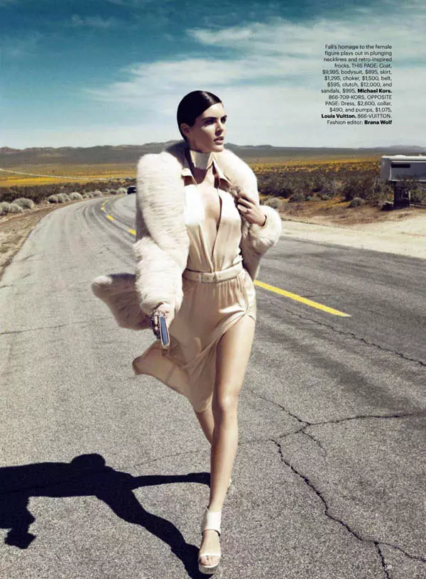 Hilary Rhoda ni Lachlan Bailey para sa Harper's Bazaar US Hunyo/Hulyo 2011