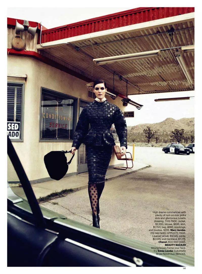 Hilary Rhoda vum Lachlan Bailey fir Harper's Bazaar US Juni/Juli 2011