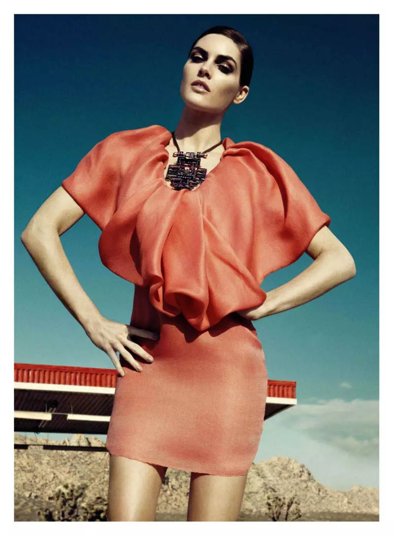 Hilary Rhoda pa Lachlan Bailey pou Harper's Bazaar Etazini jen/jiyè 2011