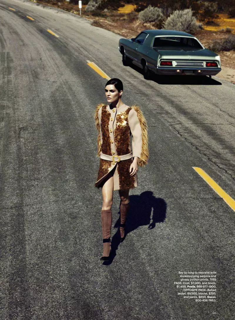 Hilary Rhoda ni Lachlan Bailey para sa Harper's Bazaar US Hunyo/Hulyo 2011