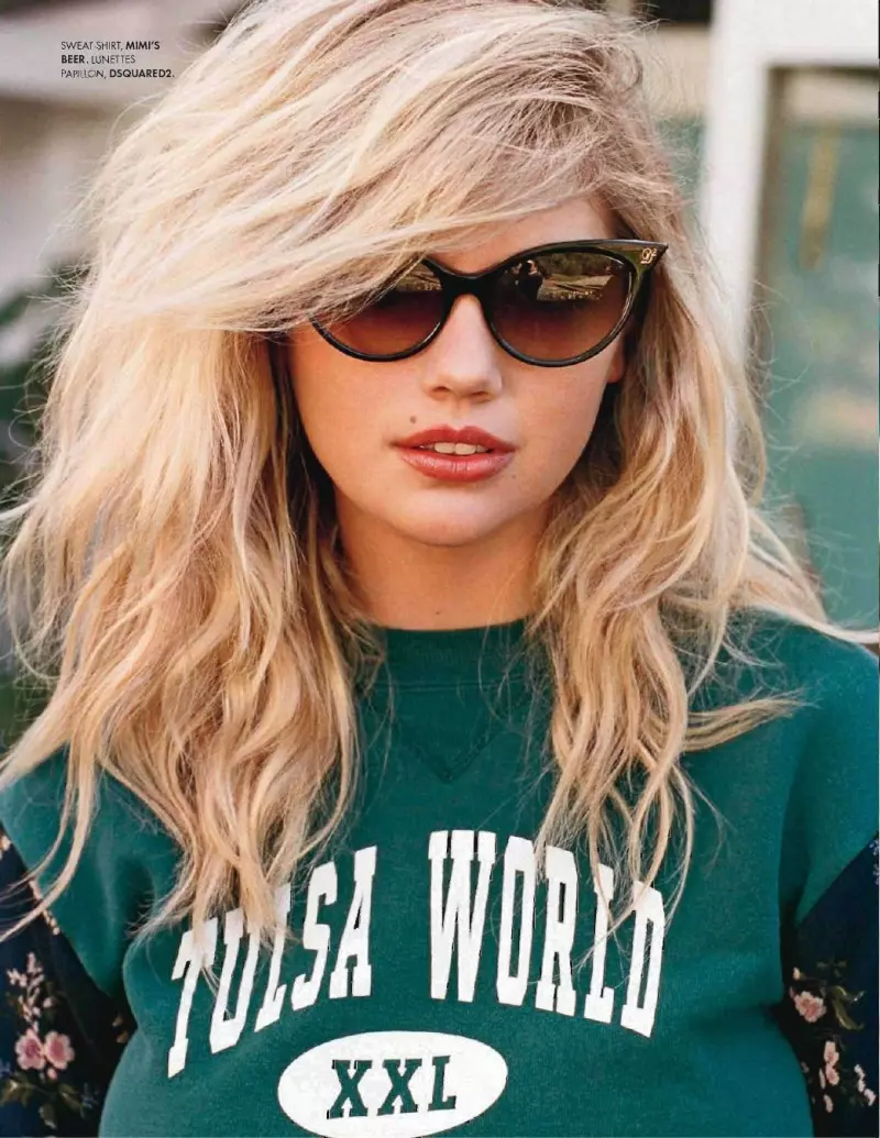 Kate Upton è A Casual Beauty per Elle France, servizio di copertina del gennaio 2013