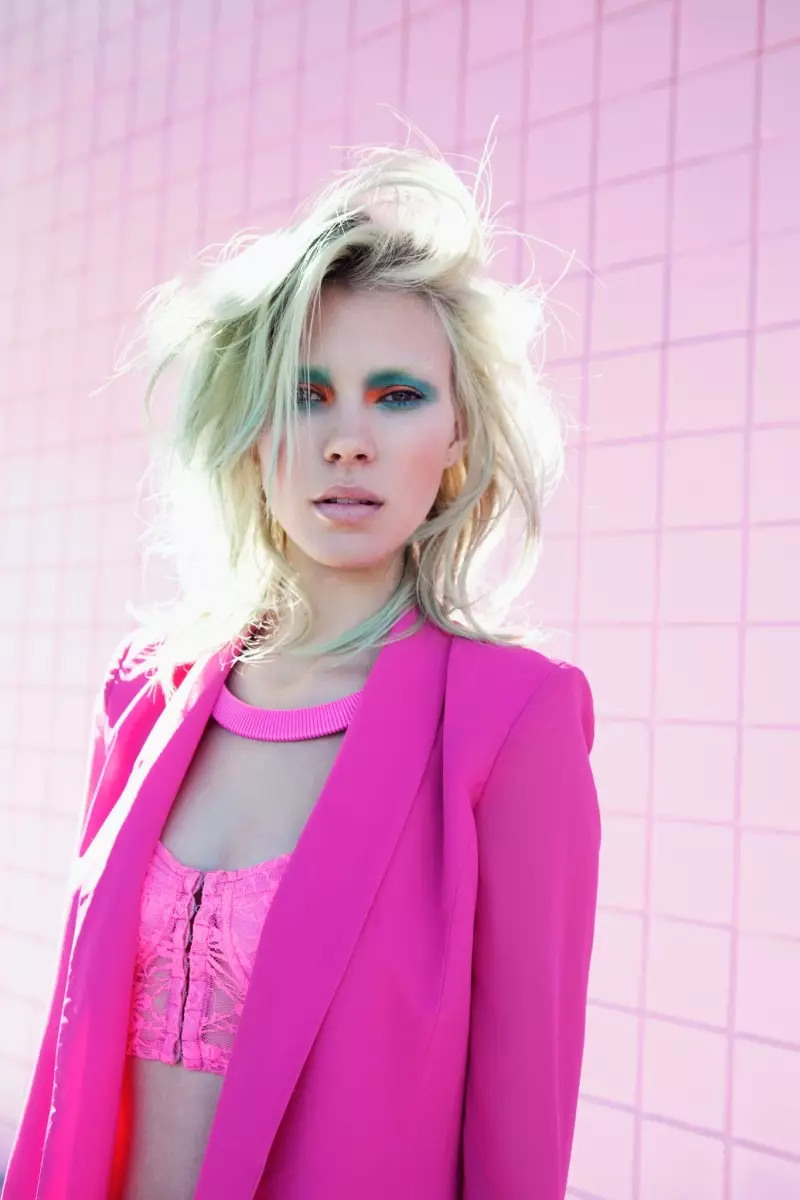 Britt Maren Rocks Psychedelic Style for Nasty Gal's January 2013 Lookbook