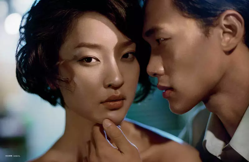 Du Juan por Vincent Peters para Numéro China setembro 2011