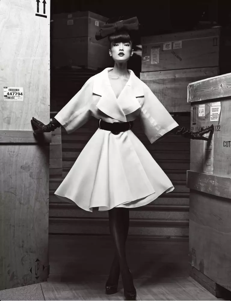 Du Juan Models Dior pour Yin Chao dans Numéro Chine Avril 2013