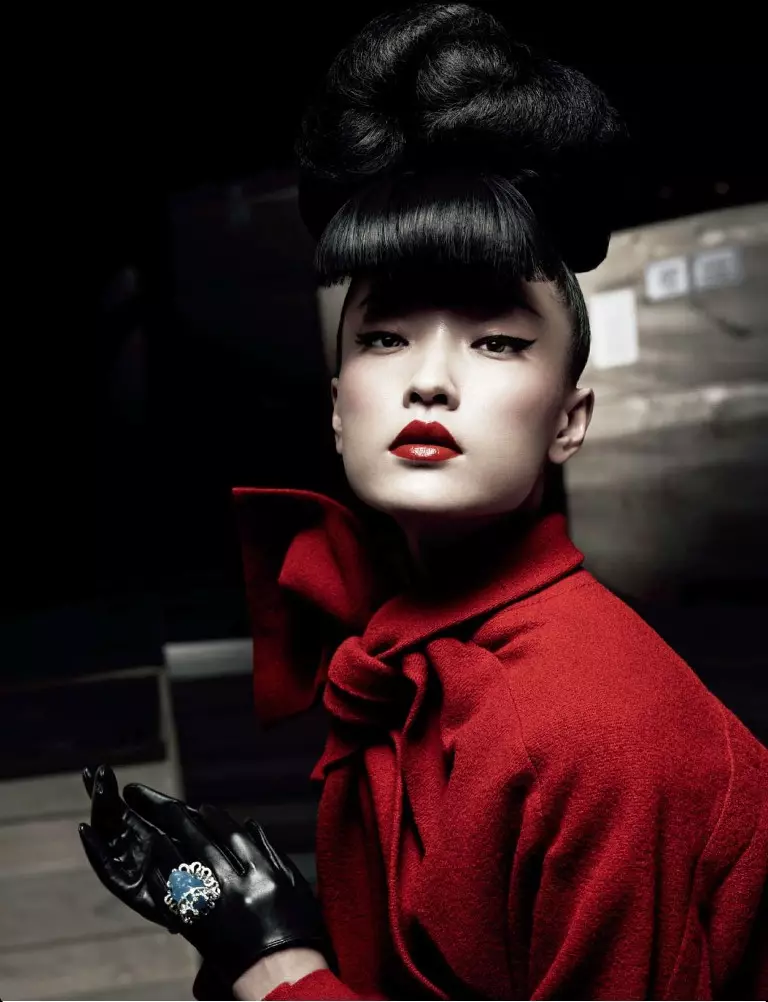 Du Juan Models Dior pour Yin Chao dans Numéro Chine Avril 2013