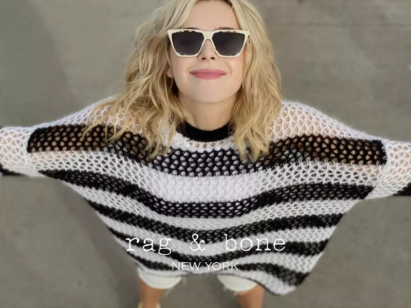 Kiernan Shipka Rag & Bone Eyewear Spring 2021 Photos