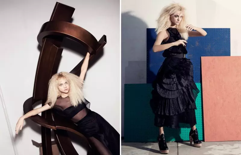 Viktoriya Sasonkina bliver radikal for Elle UK af Marcus Ohlsson