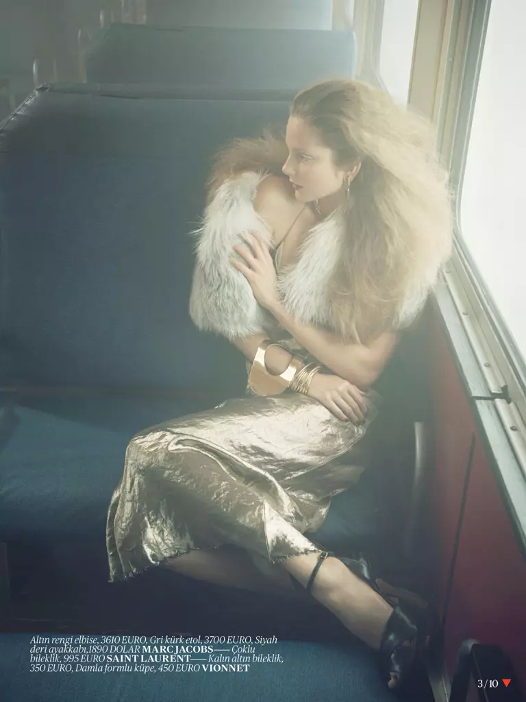 Eniko Mihalik poseert voor Sofia & Mauro in Vogue Turkey Shoot