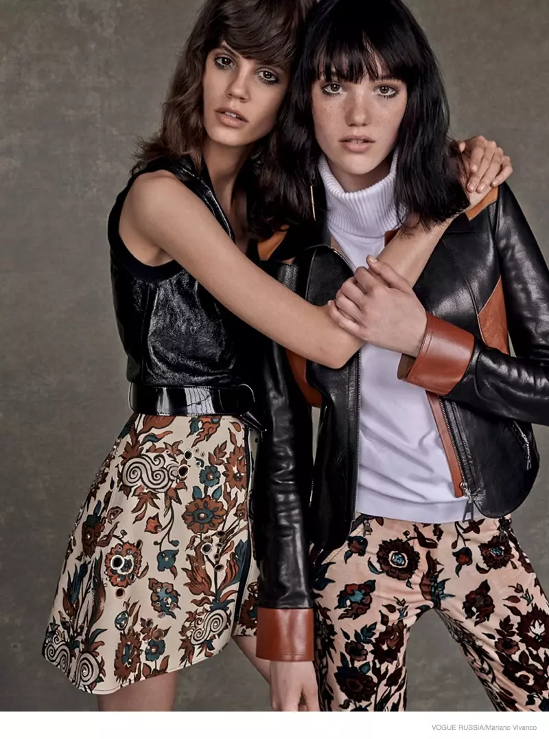 Louis Vuitton GIrls: Anya + Antonina av Mariano Vivanco for Vogue Russland