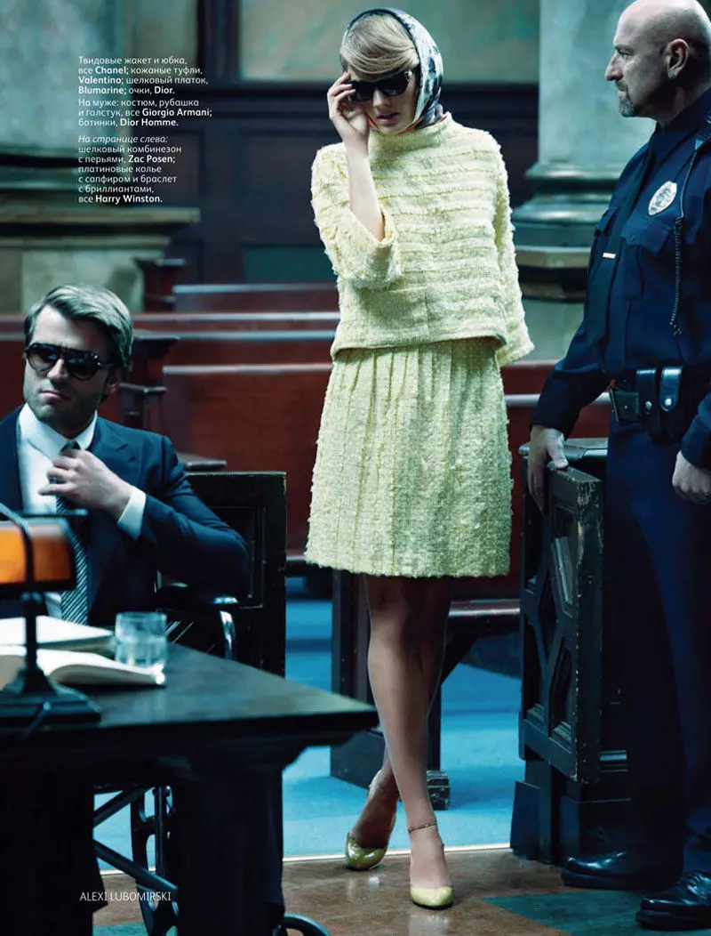 Constance Jablonski pour Vogue Russie mars 2011 par Alexi Lubomirski