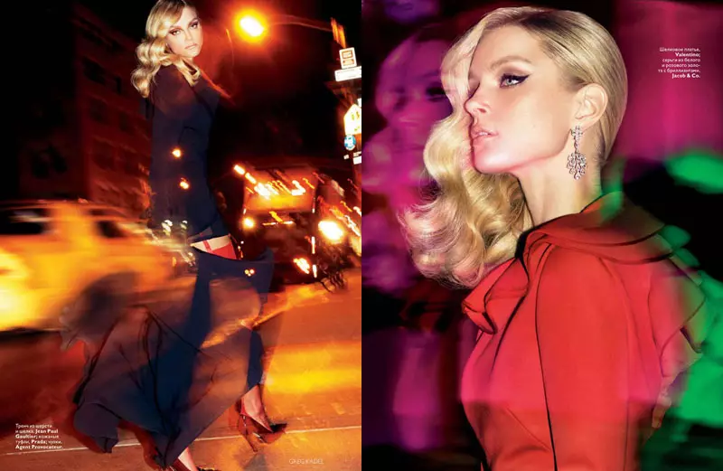 Jessica Stam dla Vogue Russia grudzień 2010 Greg Kadel