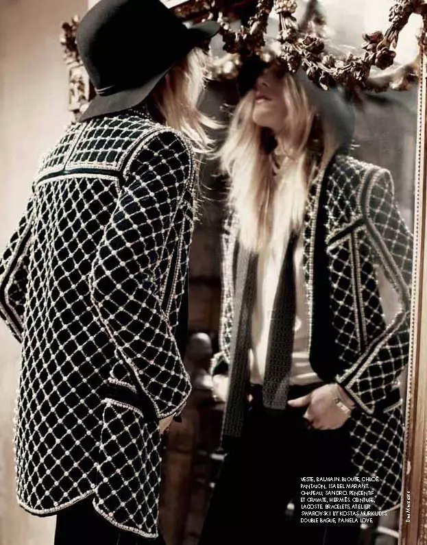 Dree Hemingway es una belleza bohemia para Elle France