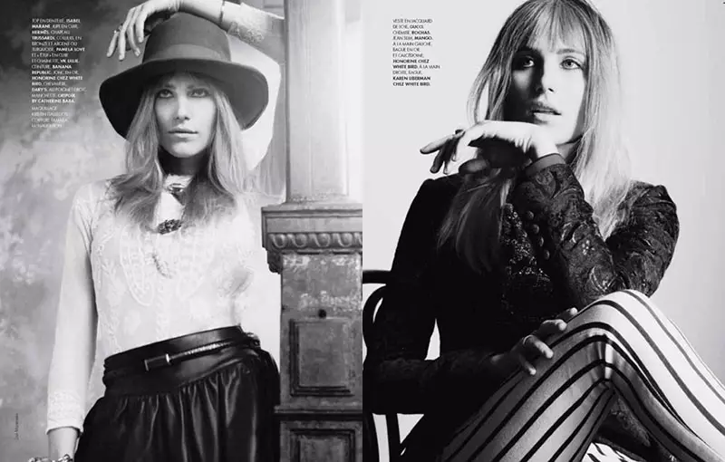 Dree Hemingway es una belleza bohemia para Elle France