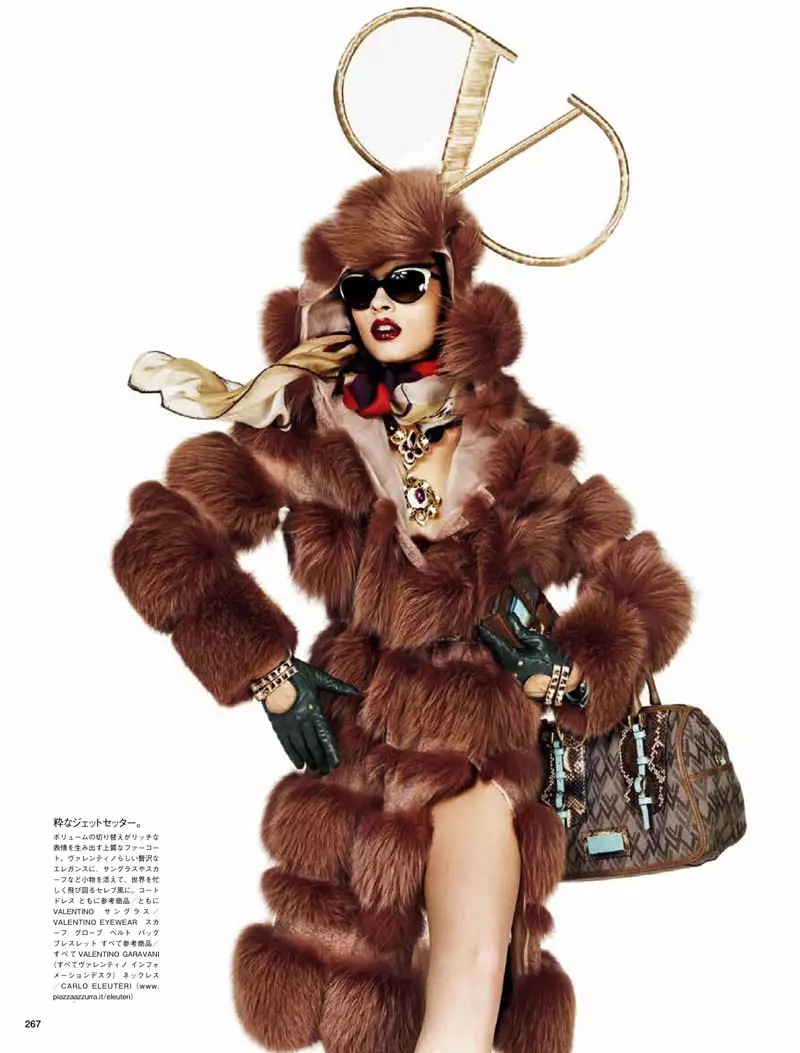 Crystal Renn dening Giampaolo Sgura kanggo Vogue Japan