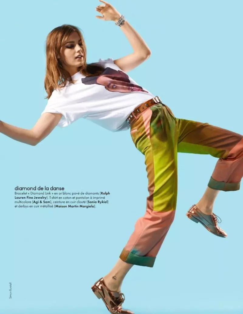 Amber Anderson de Simon Burstall por Elle France