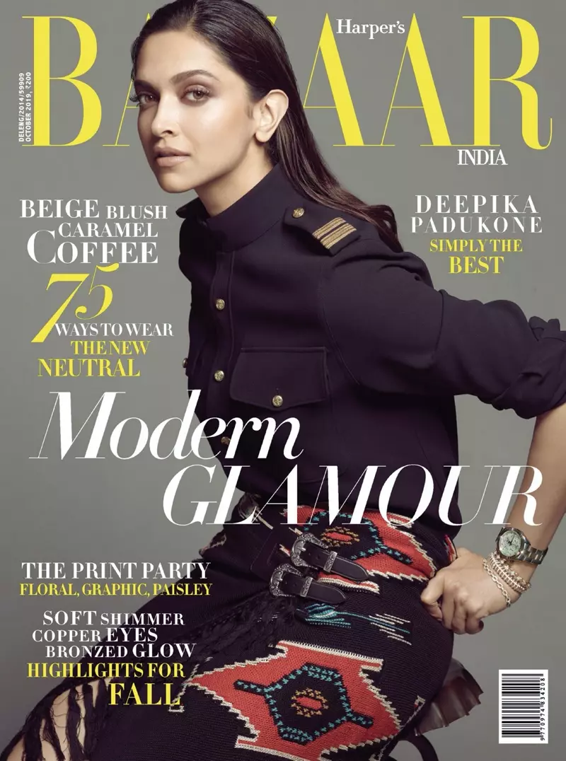 Deepika Padukone li ser Harper's Bazaar Hindistanê Cotmeha 2019 Bergê