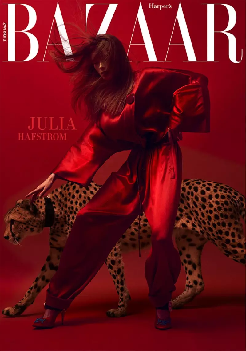 Julia Hafstrom Walks the Wild Side for Harper's Bazaar Tyrkia